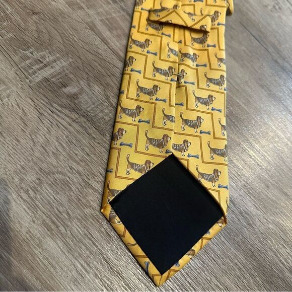 CHOPARD Silk Dog Tie Yellow - Picture 4 of 5